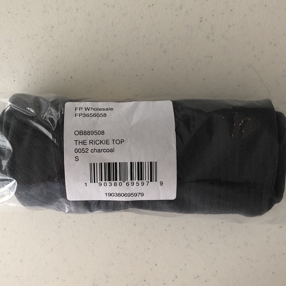 NWT Free People Intimately Rickie Top in Charcoal (Dark Gray) - Picture 11 of 12